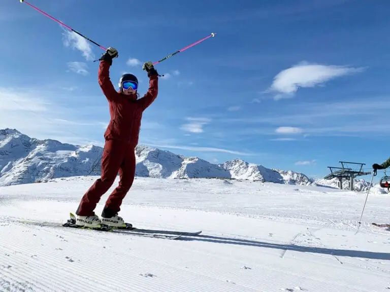 Blije Skiër op de piste