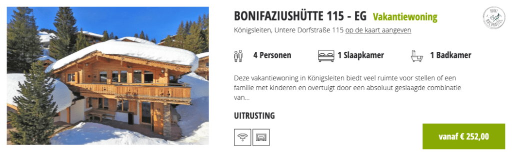 Chalet Bonifaziushütte Königsleiten