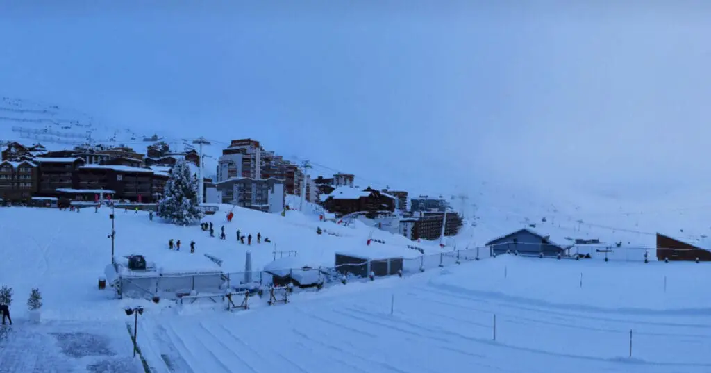 Val Thorens verse sneeuw