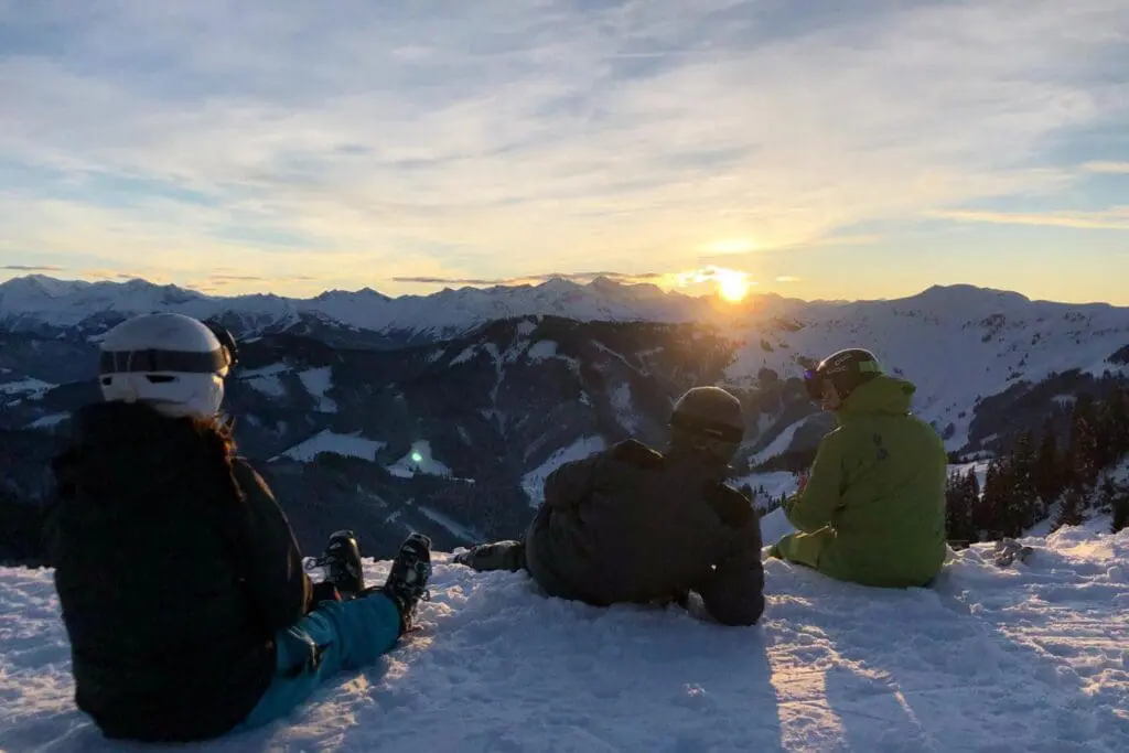zonsondergang Hochkönig
