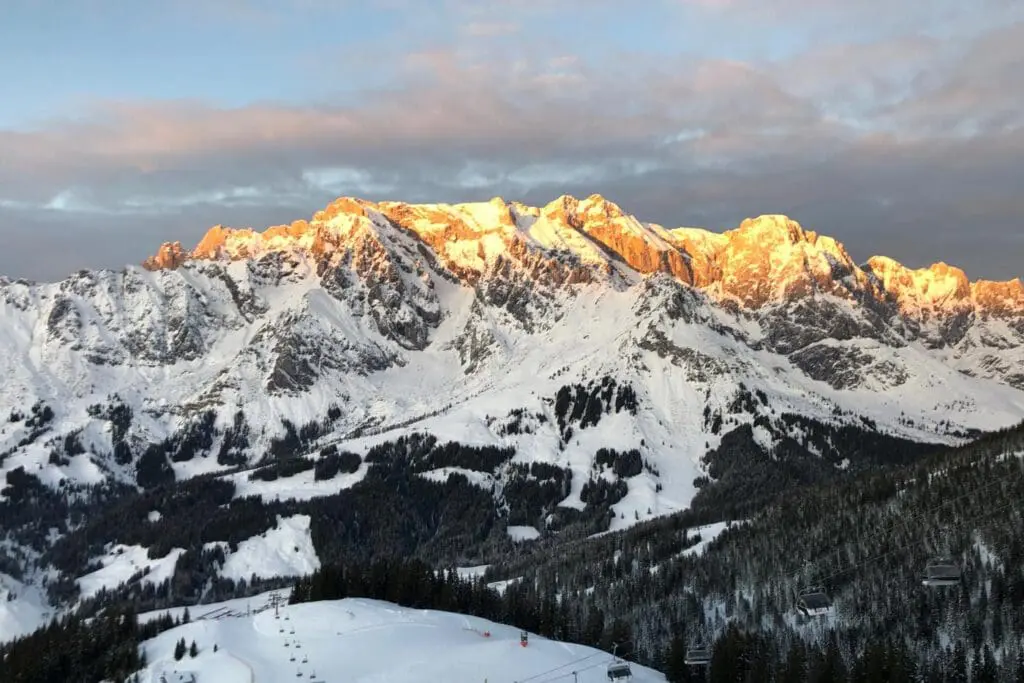 Zonsondergang Hochkönig
