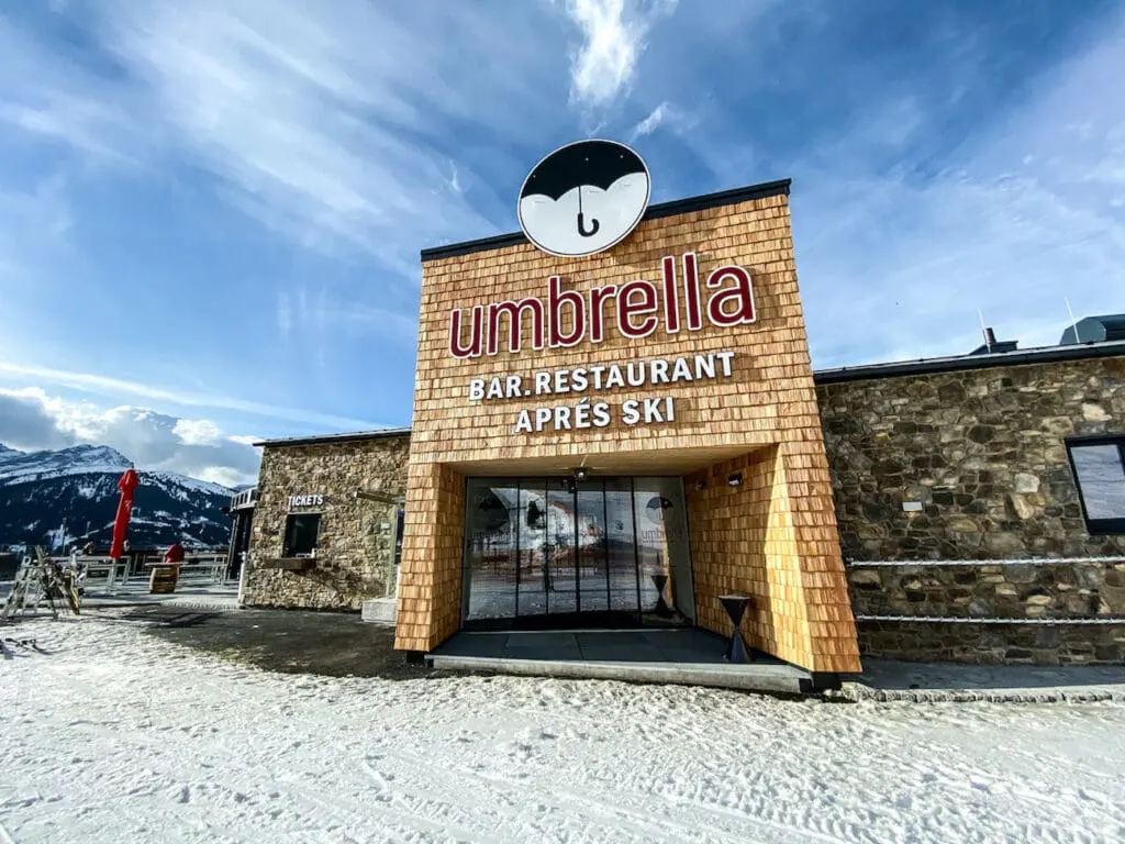 Après-ski in Gerlos in de Umbrella Bar