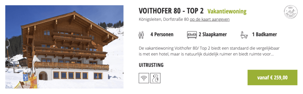 Voithofer vakantiehuis in Königsleiten