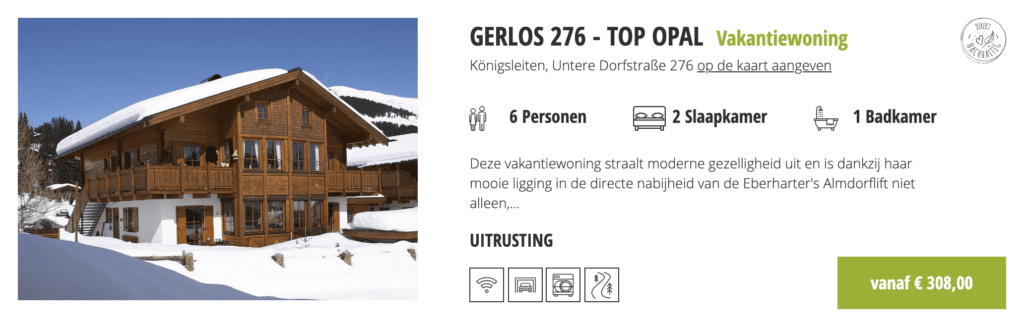 Vakantiewoning Gerlos in Königsleiten