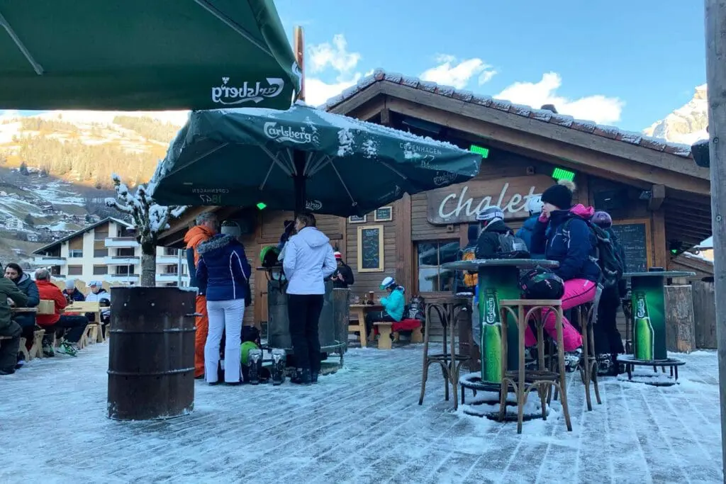 Après-ski in Zwitserland