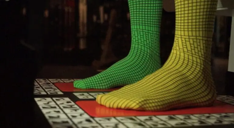 De speciale sokken voor de 3D Footscan