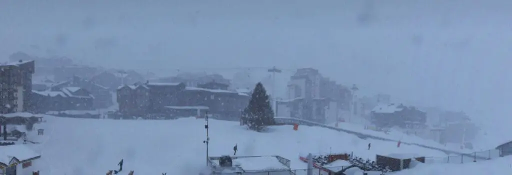 Val Thorens verse sneeuw