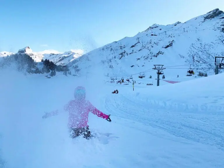 Verse sneeuw in Engelberg