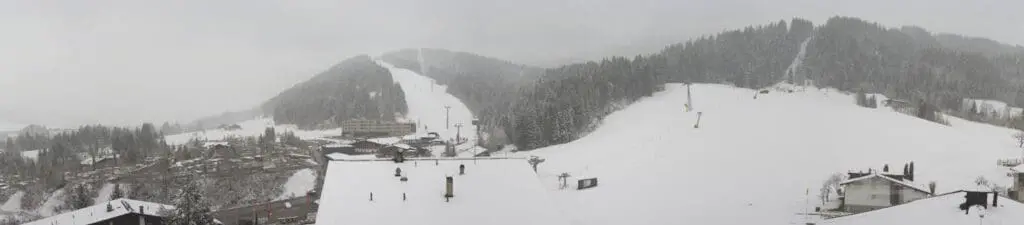 Fieberbrunn verse sneeuw maart