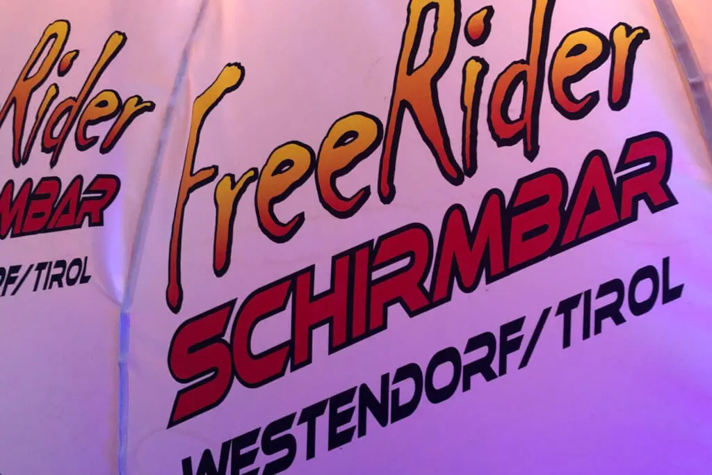 après-ski in Westendorf bij Freerider Schirmnbar
