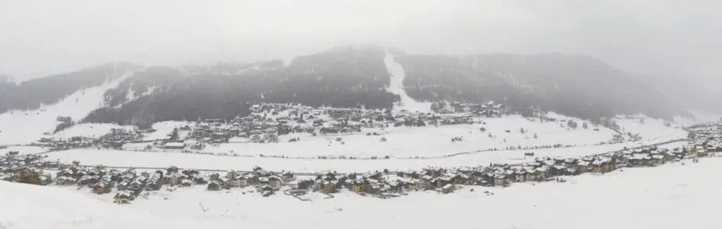 Livigno verse sneeuw maart