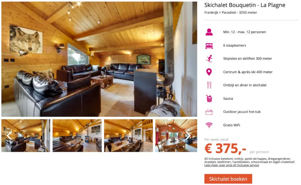 chalet in La Plagne