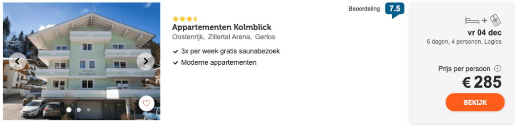 aanbieding Gerlos