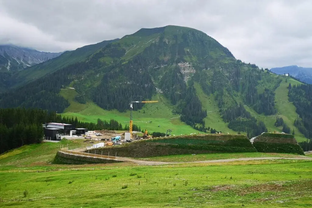 Thanellerbahn bouwplaats Berwang