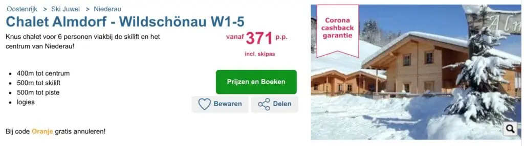 Aanbieding Chalet Almdorf - Wildschönau
