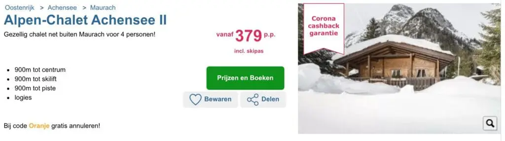 Aanbieding Alpen-Chalet Achensee II