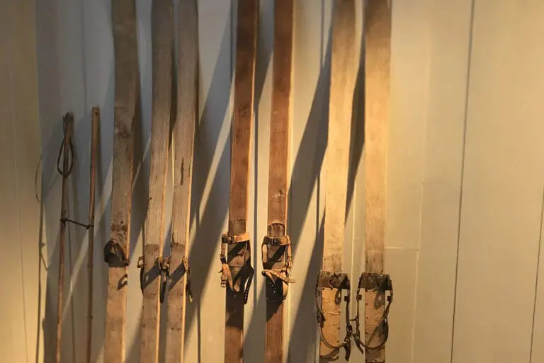 oude houten ski's