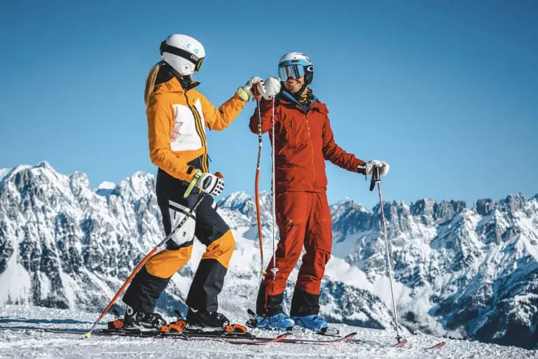 Skiers in Skiwelt