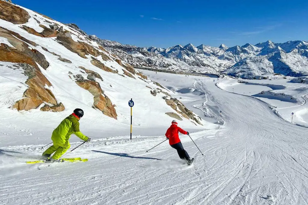 Mini ski Alpen