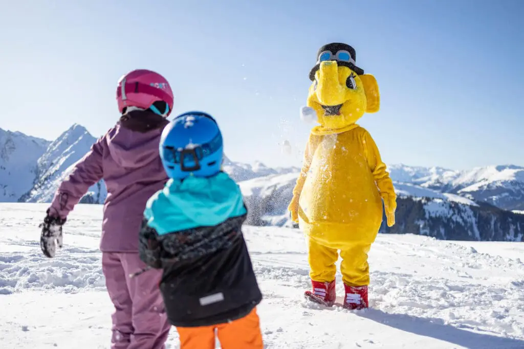 FUNty de mascotte van de Zillertal Arena