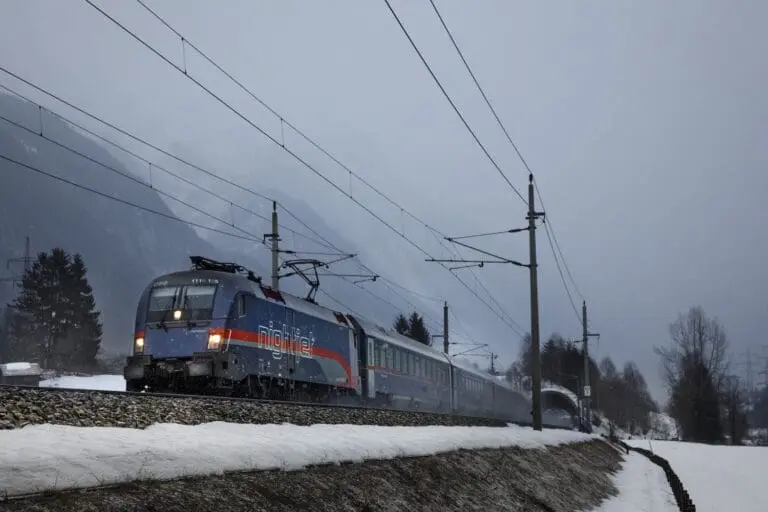 Skigebieden in Tirol in de buurt van de Nightjet