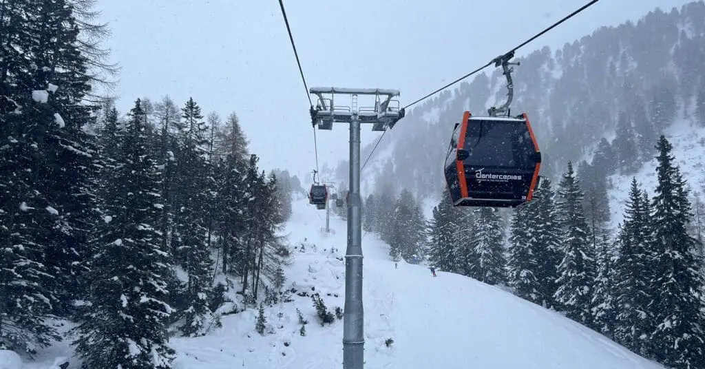 Sneeuw in Val Gardena