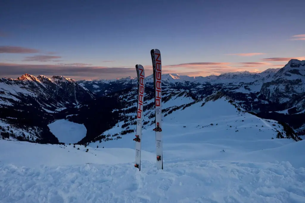 Skigebied van Les Diablerets en Glacier 3000 uitgelicht