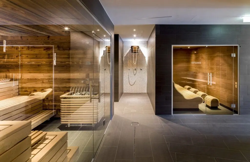 Sauna in de wellness van Hotel Goldried