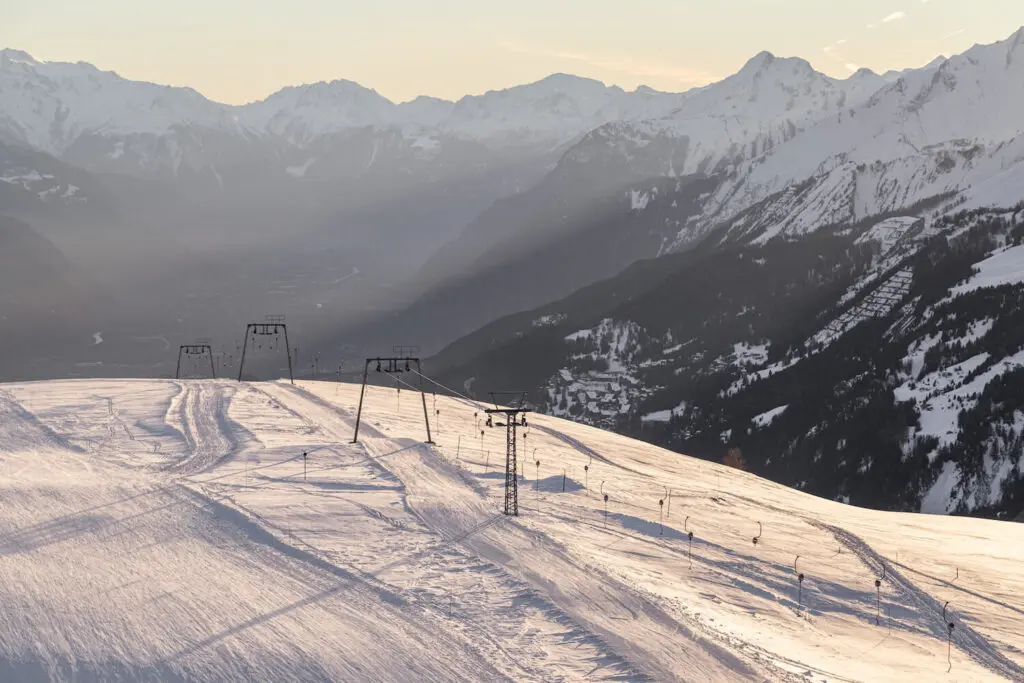 Pistes in Crans Montana Zwitserland