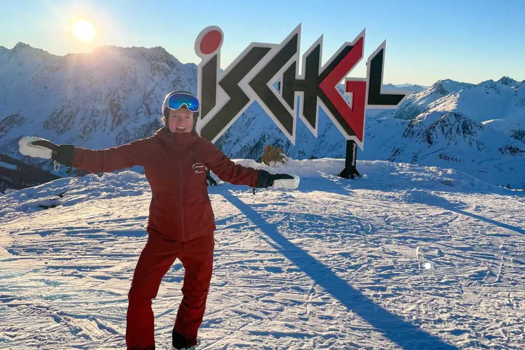 foto van het Ischgl logo is een absolute must voor je wintersport hier
