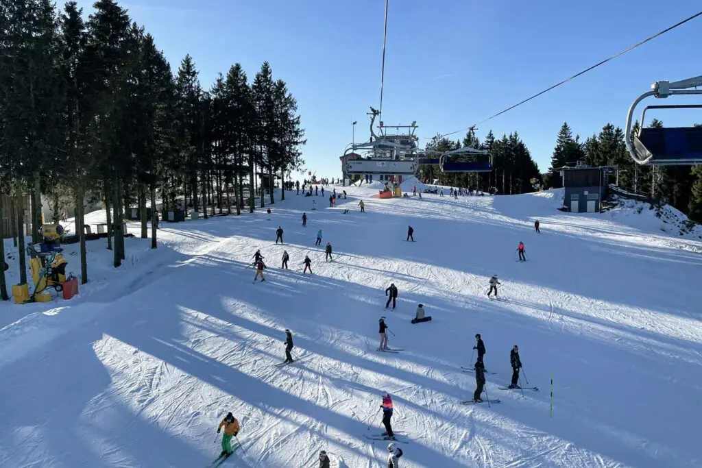Drukke piste