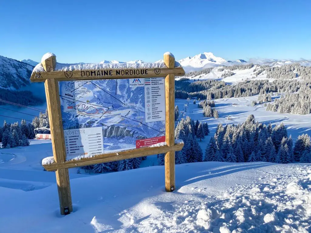 Langlauf gebied loipes Avoriaz