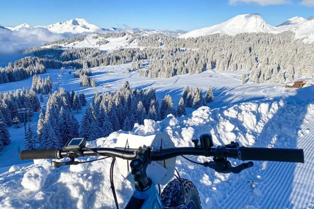 Fatbiken uitzicht panorama Avoriaz