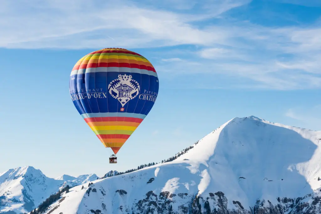Heteluchtballon Château-d'oex Zwitserland