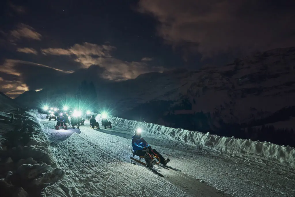 Rodelen in Les Diablerets