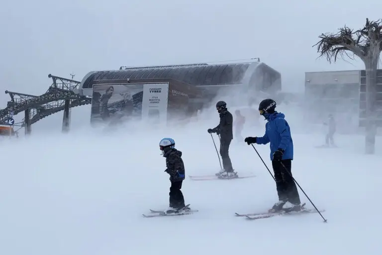Storm in skigebied Hochkönig