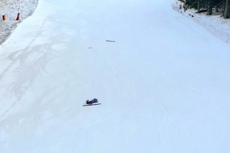 Ongeluk op de piste, vallen