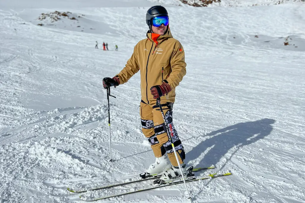 Producten testen op ski's