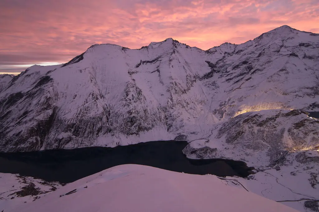 Zonsopkomst in Kaprun