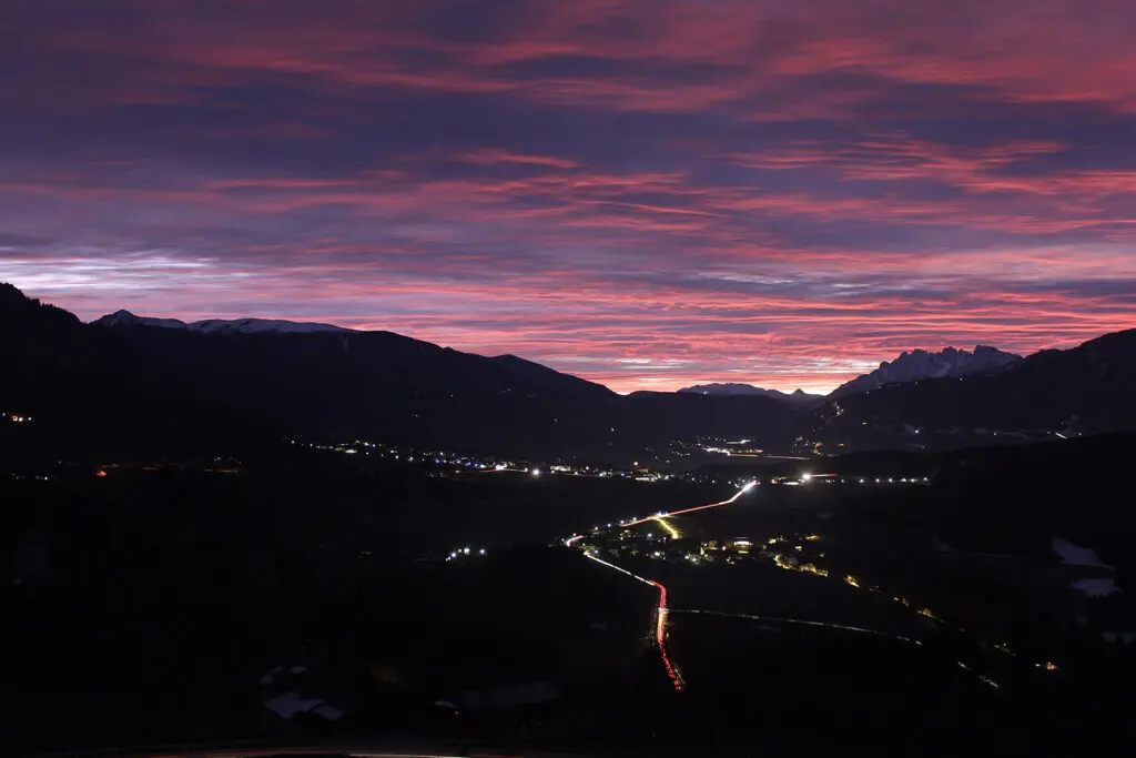Het Pustertal in de ochtend
