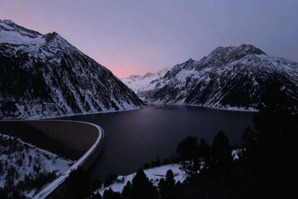 Zonsopkomst in de Zillertaler Alpen