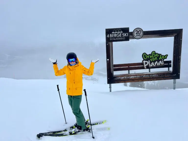 Skiën in de regen in Schladming
