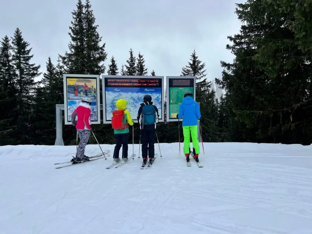 Skiën in de regen in Schladming