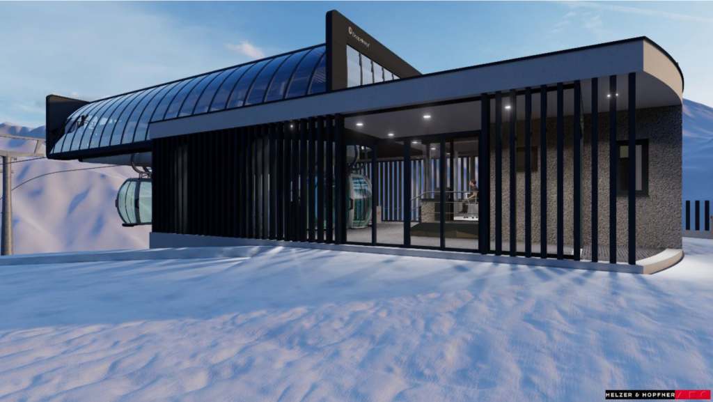 Bergstation nieuwe lift Albonabahn I in Stuben am Arlberg