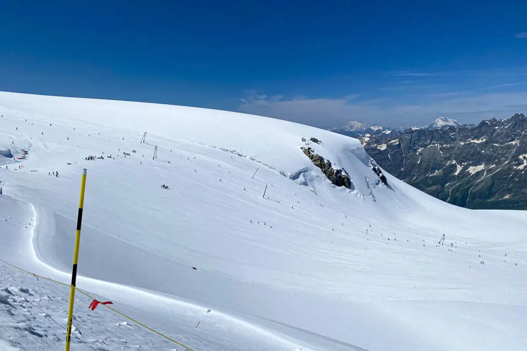 Skiën in de zomer in Zermatt