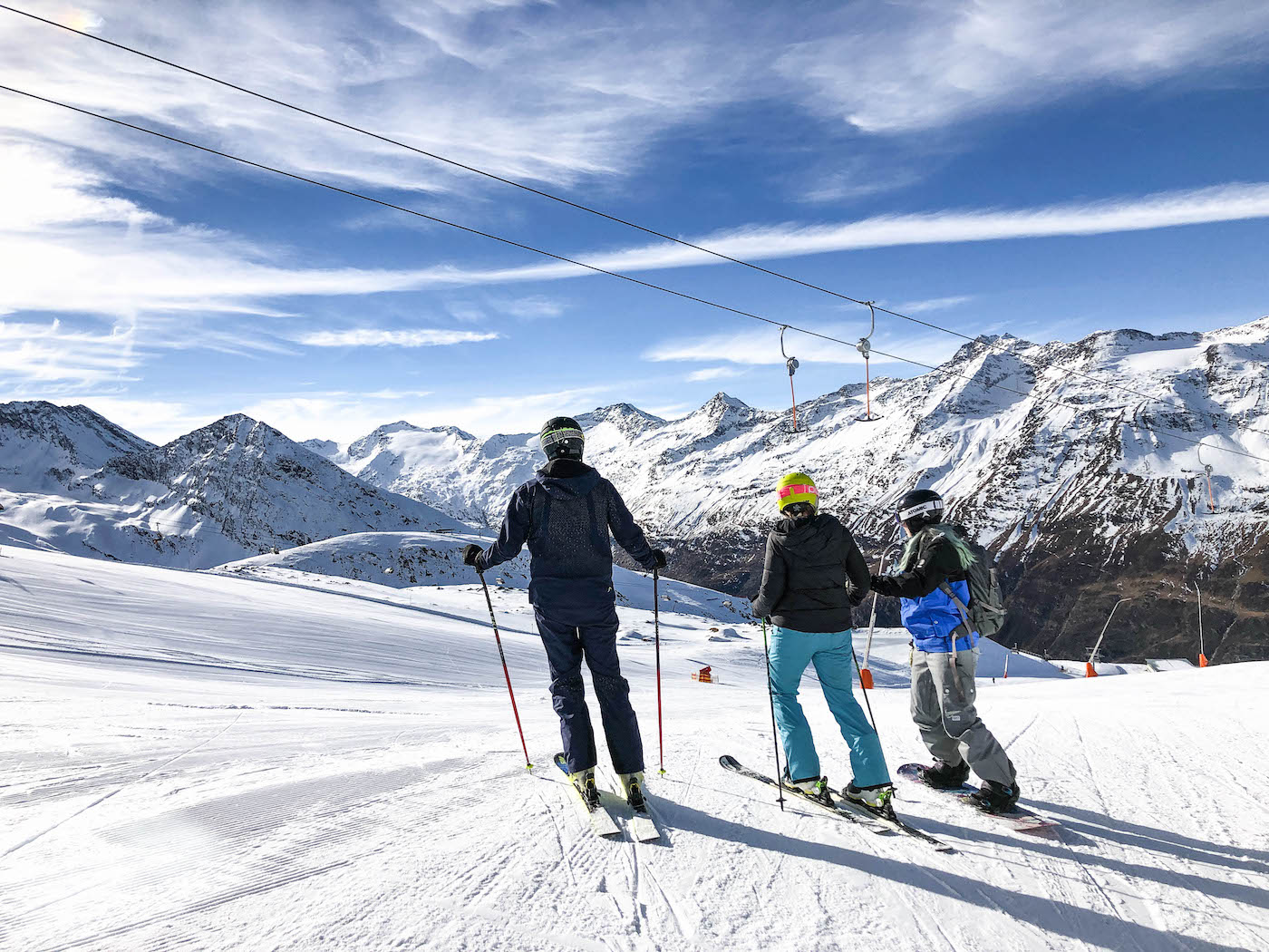 Skien in de herfst in Obergurgl