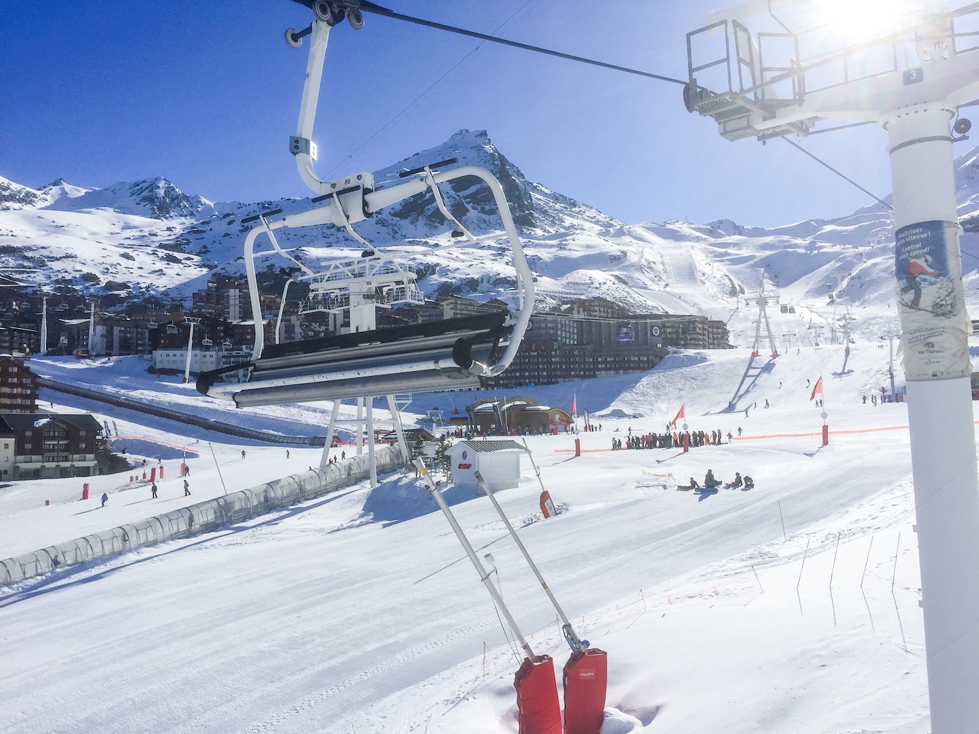 Skilift in Val Thorens