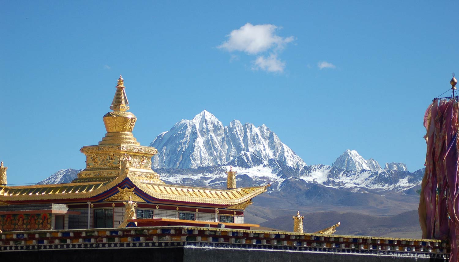 Sneeuw in de bergen van China