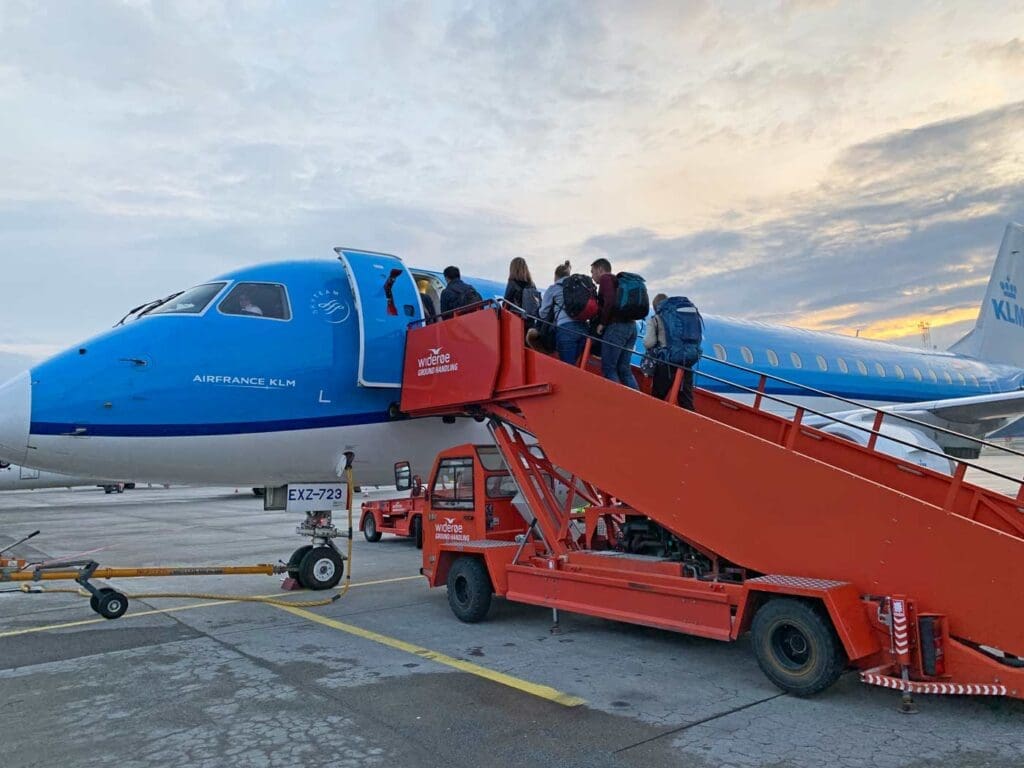 Reisen mit dem Flugzeug während der Weihnachtsferien