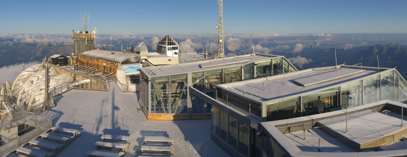 Sneeuw op de Zugspitze